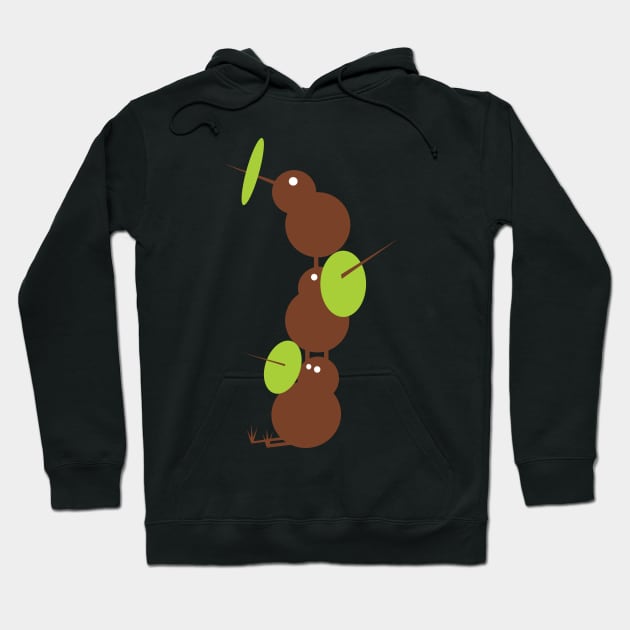 Tripple kiwi Hoodie by Digitaldreamcloud